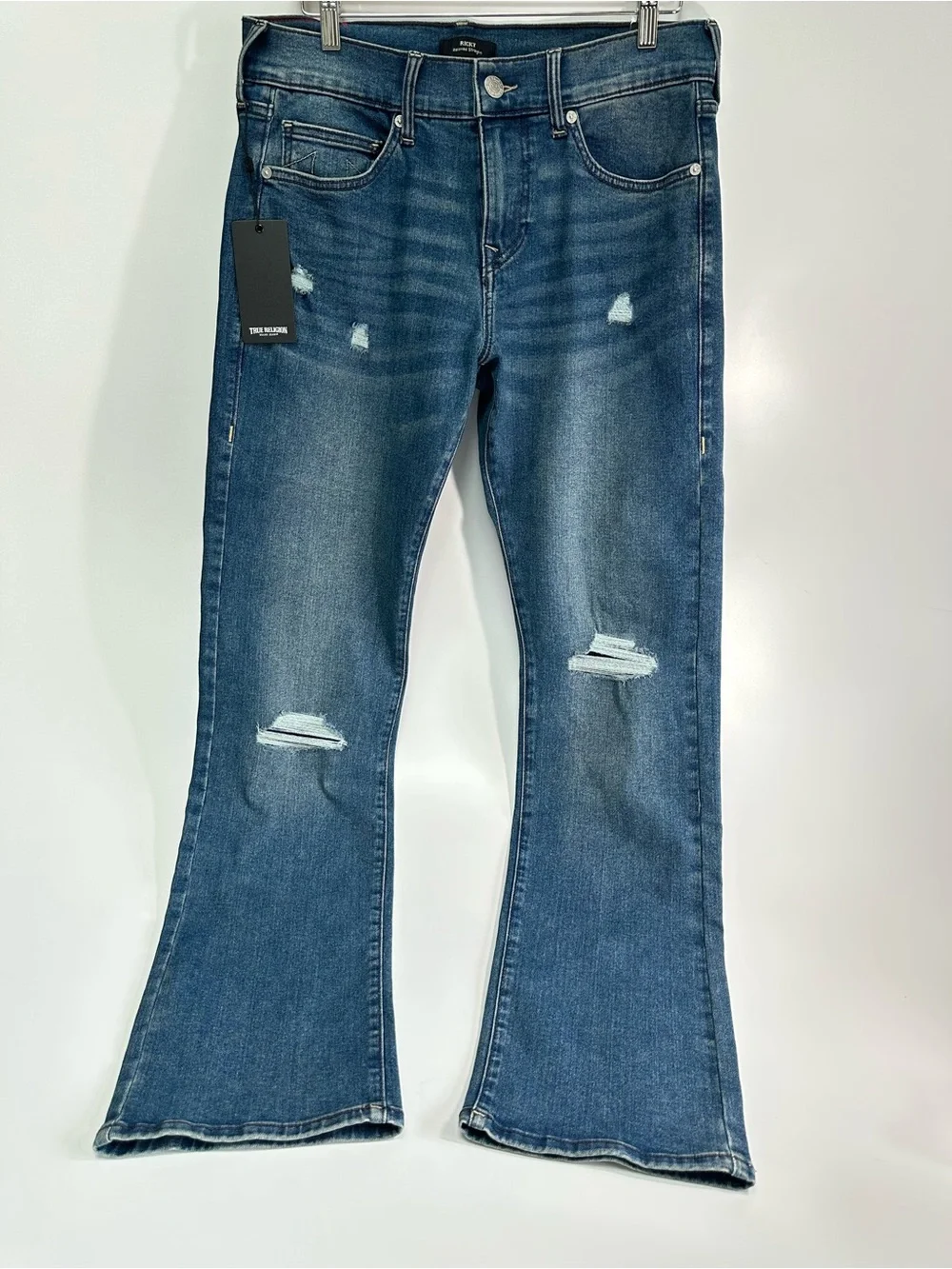 True Religion $164 Ricky Relaxed Straight Blue Men’s Denim Jeans 32x34